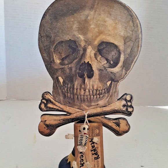 HALLOWEEN SKULL Table Center Piece Party Decoratio - Picture 2 of 6